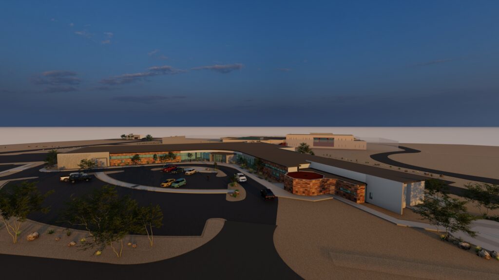 Tse'bit'a'i' Shiprock Judical Public Safety Facility, Image courtesy of IDS+A