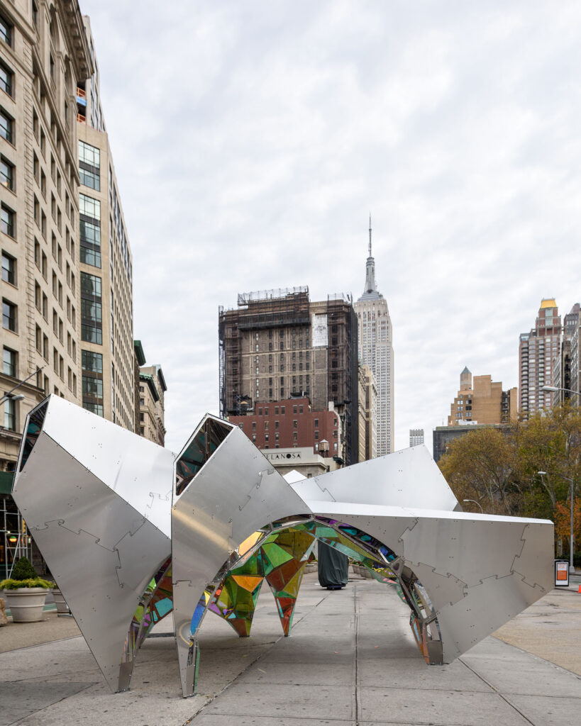 Nova temporary public art pavilion, Image courtesy of SOFTlab 