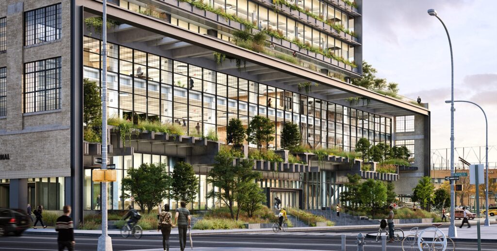 St. John’s Terminal, NYC, Rendering Courtesy of COOKFOX.