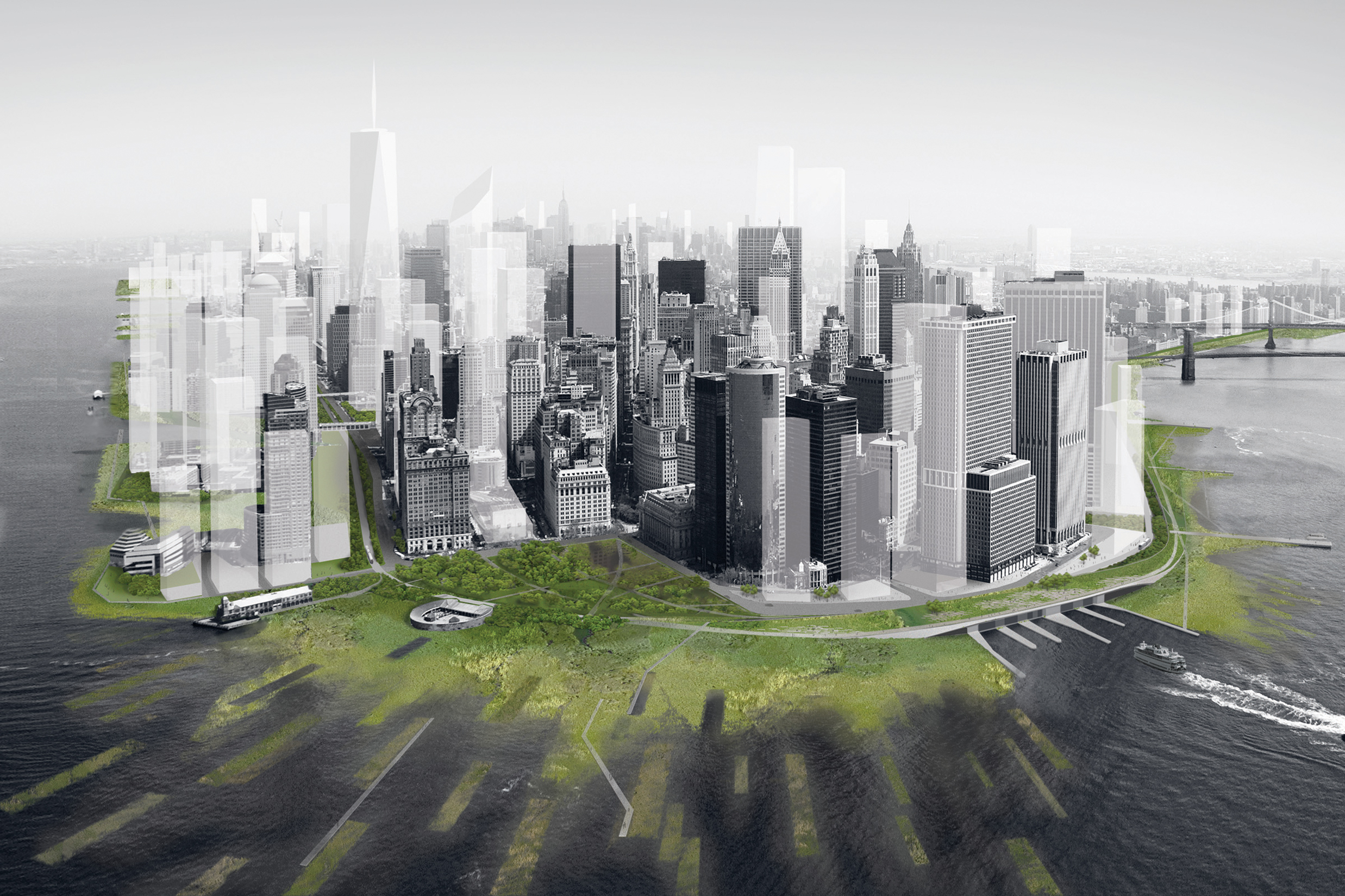 A New Urban Ground - Proposal created with DLANDstudio for Rising Currents: Projects for New York’s Waterfront, Museum of Modern Art, 2010.